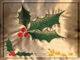 Freehand machine embroidery x-mas